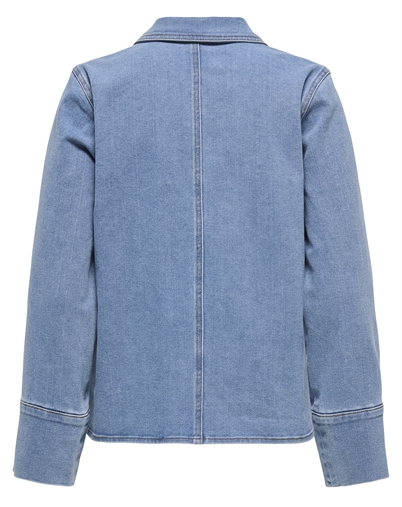 Frida Zip Denim Skjorte - Only